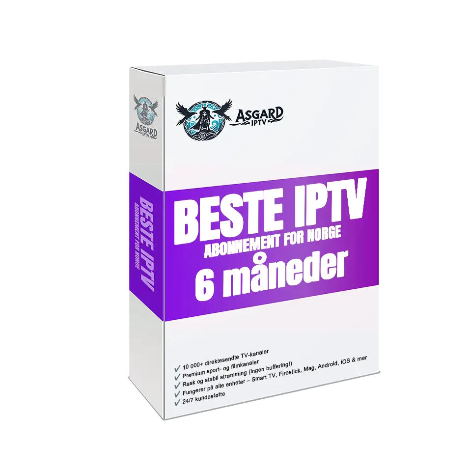 IPTV-abonnement for 6 måneder – €70 (mest populær)
